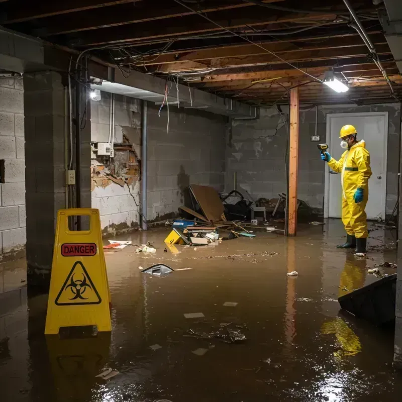 Flooded Basement Electrical Hazard in Newport, KY Property